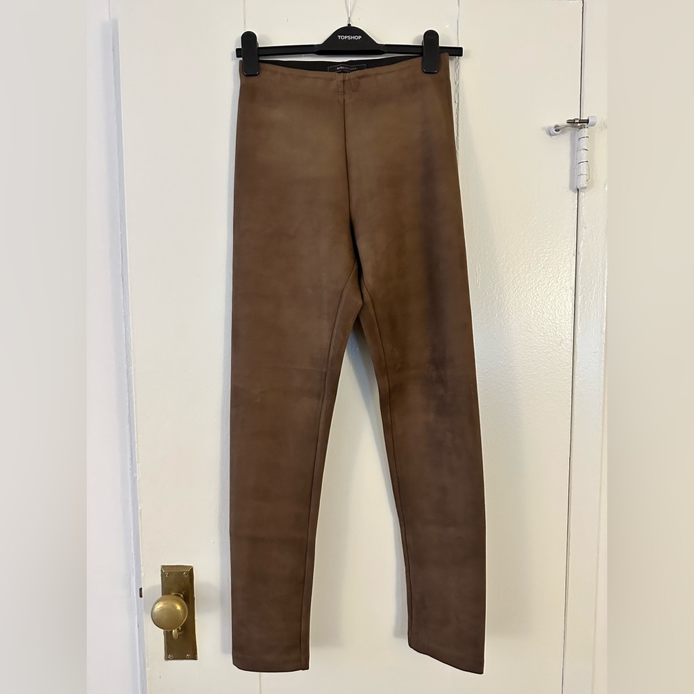 BCBGMAXAZRIA faux suede leggings